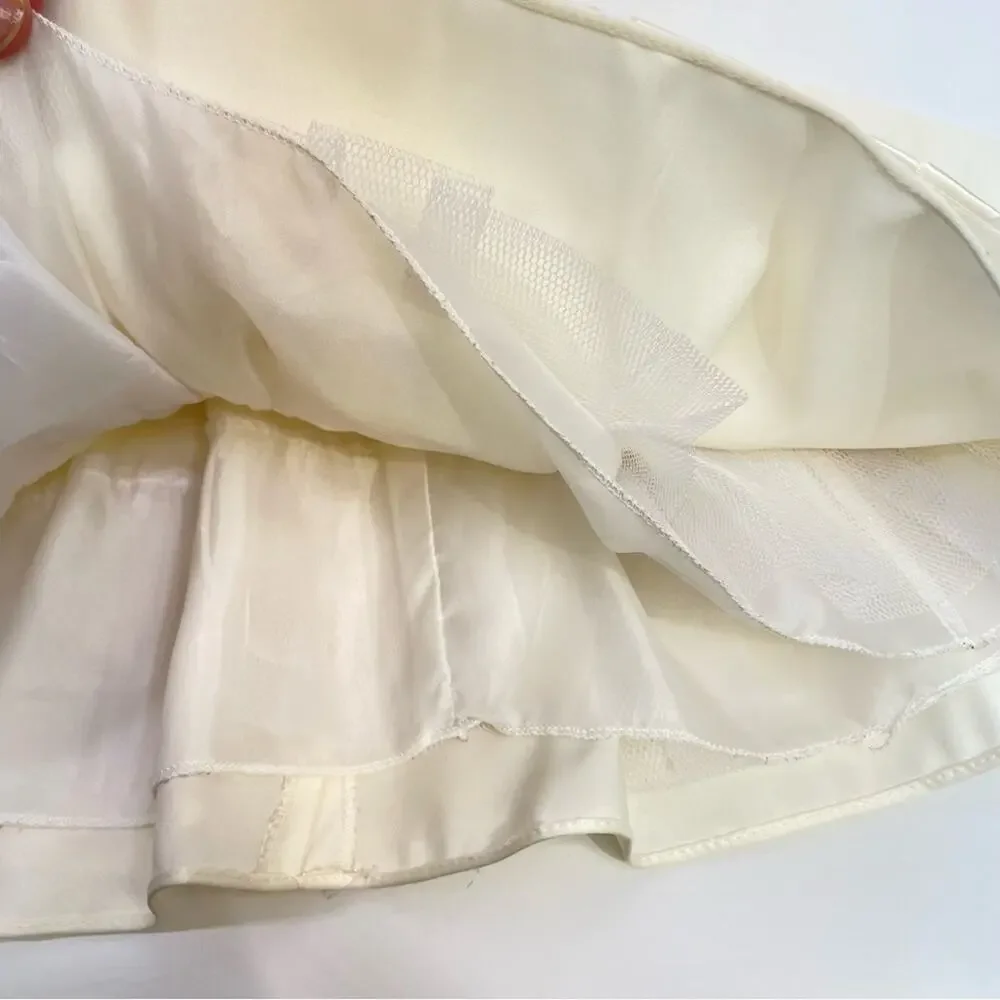 Princess Faith Cream Dress Set 12 Months Pearls Wedding Easter Party Dress
